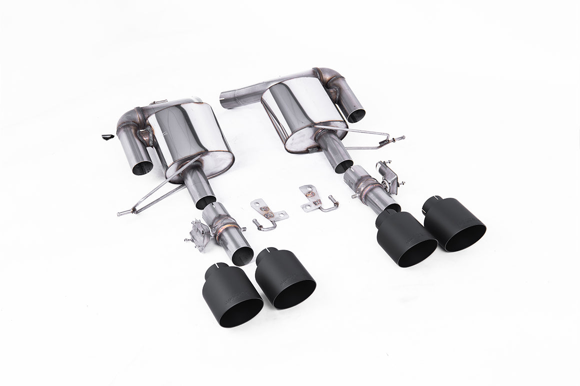 Range Rover Sport SVR 5.0 V8 (Facelift) - Valved Rear Silencers with GT-115 Black Tips