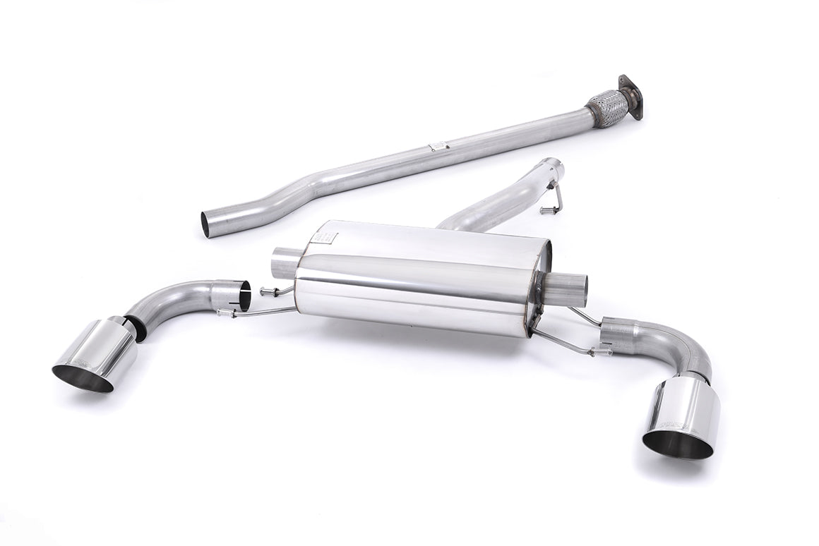 Toyota GT86/Subaru BRZ - Non-Resonated (Louder) Secondary Cat-Back Exhaust System with Polished GT-115 Trims