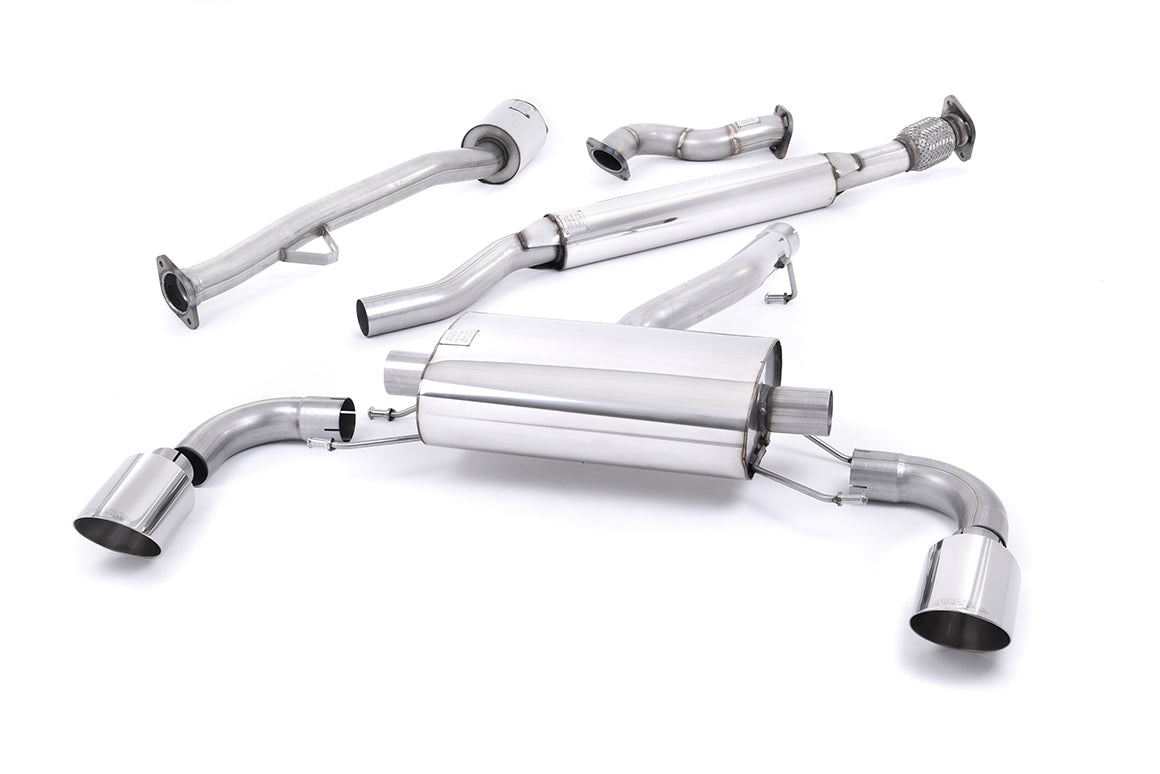 Toyota GT86/Subaru BRZ - Resonated (Quieter) Primary Cat-Back Exhaust System with Polished GT-115 Trims