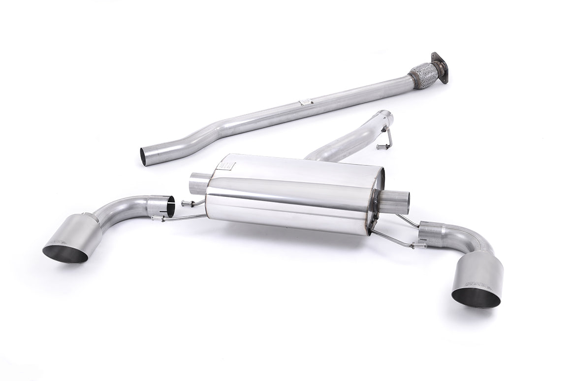 Toyota GT86/Subaru BRZ - Non-Resonated (Louder) Secondary Cat-Back Exhaust System with Brushed Titanium Trims