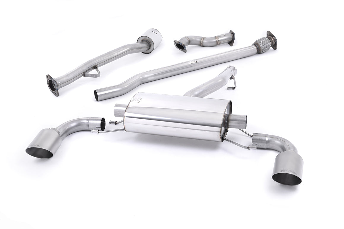 Toyota GT86/Subaru BRZ - Non-Resonated (Louder) Primary Cat-Back Exhaust System with Brushed Titanium Trims