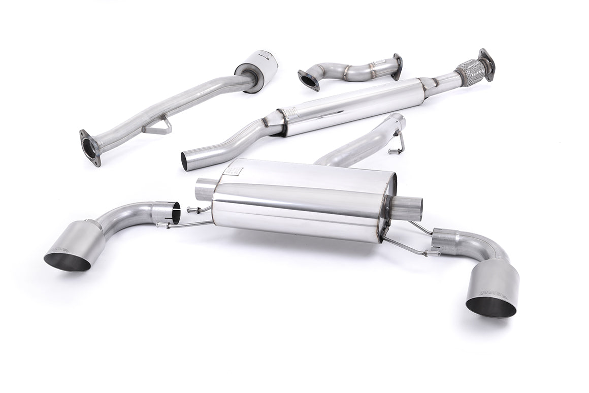 Toyota GT86/Subaru BRZ - Resonated (Quieter) Primary Cat-Back Exhaust System with Brushed Titanium Trims