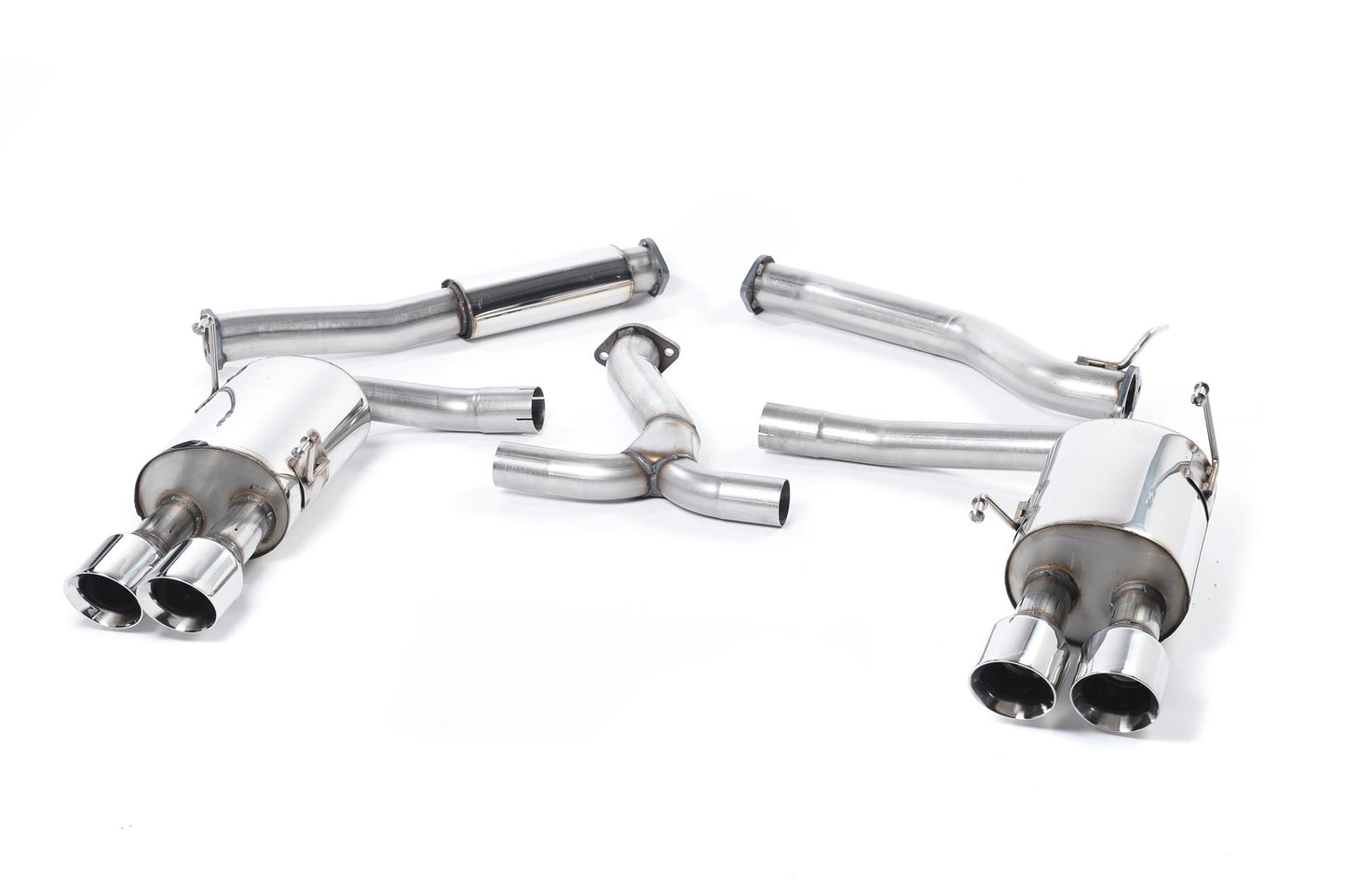 Subraru Impreza WRX & STi (2014 - 2021) - Resonated (Quieter) Cat-Back Exhaust System with MSUB169 Connector & Polished GT-100 Tips