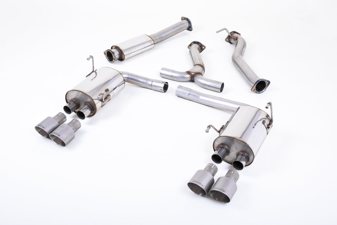 Subraru Impreza WRX & STi (2014 - 2021) - Resonated (Quieter) Cat-Back Exhaust System with MSUB169 Connector & Titanium GT-100 Tips