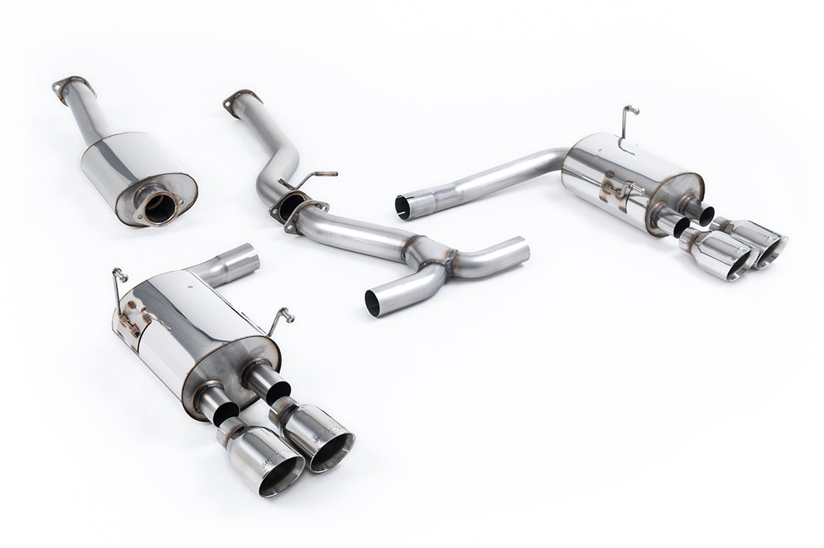 Subraru Impreza WRX & STi (2014 - 2021) - Resonated (Quieter) Cat-Back Exhaust System with Polished GT-100 Tips - EC Approved