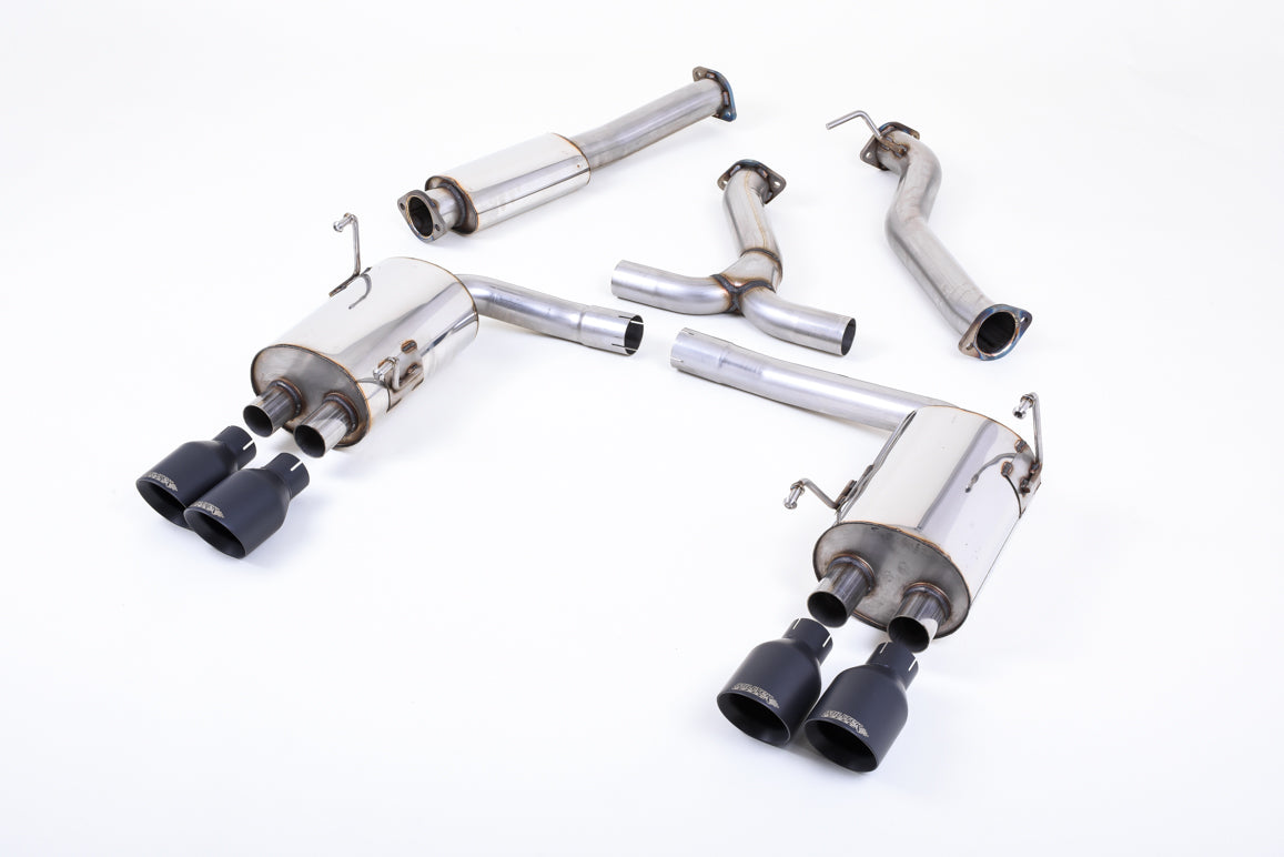 Subraru Impreza WRX & STi (2014 - 2021) - Resonated (Quieter) Cat-Back Exhaust System with MSUB169 Connector & Cerakote GT-100 Black Tips