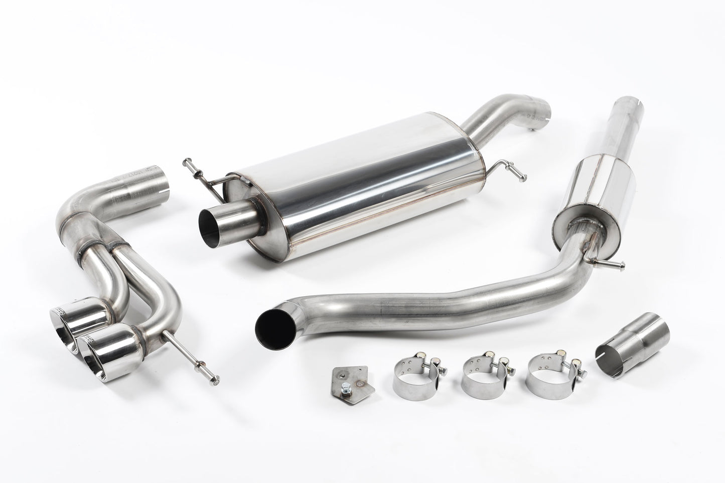 Seat Ibiza Cupra/Bocanegra 1.4 TSI - Resonated (Quieter) Cat-Back Exhaust System with Twin Polished Tips