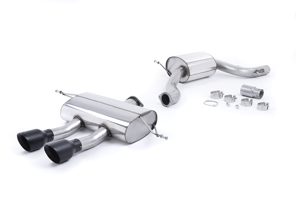 Seat Leon Cupra R 2.0 TSI 265ps - Resonated (Quieter) Cat-Back Exhaust System with Dual Cerakote Black Tips