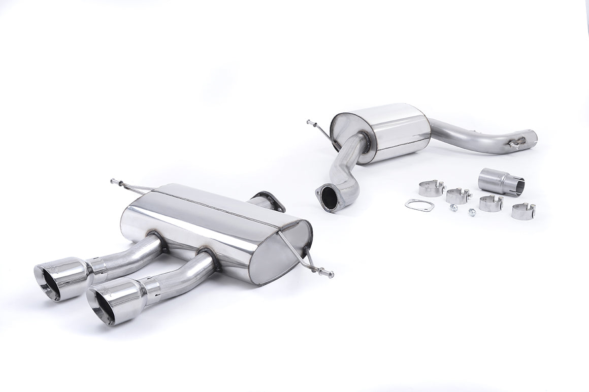 Seat Leon Cupra R 2.0 TSI 265ps - Resonated (Quieter) Cat-Back Exhaust System with Polished GT100 Tips