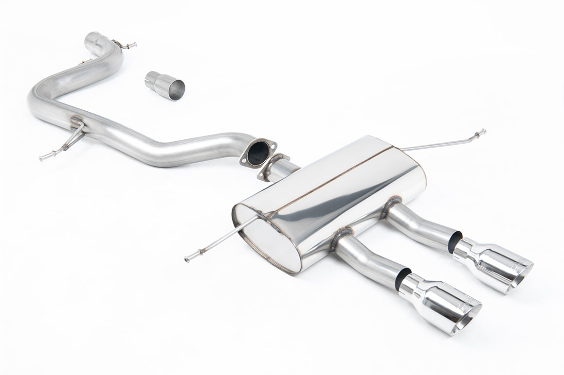 Seat Leon Cupra R 2.0 TSI 265ps - Non-Resonated (Louder) Cat-Back Exhaust System with Dual Polished GT100 Tips