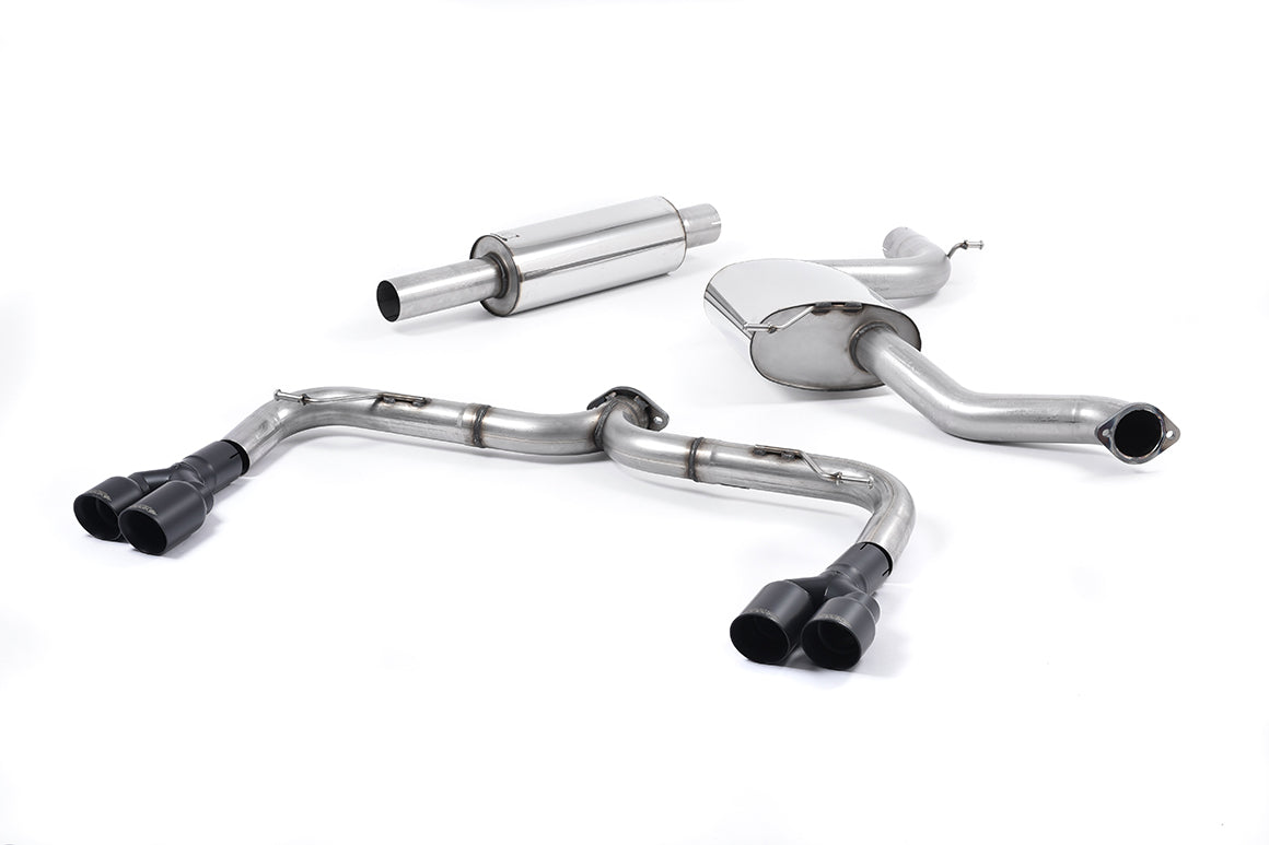 Seat Leon Cupra 280/290 (Non GPF Models) - Cat-Back Exhaust System with Quad Black Round Tips