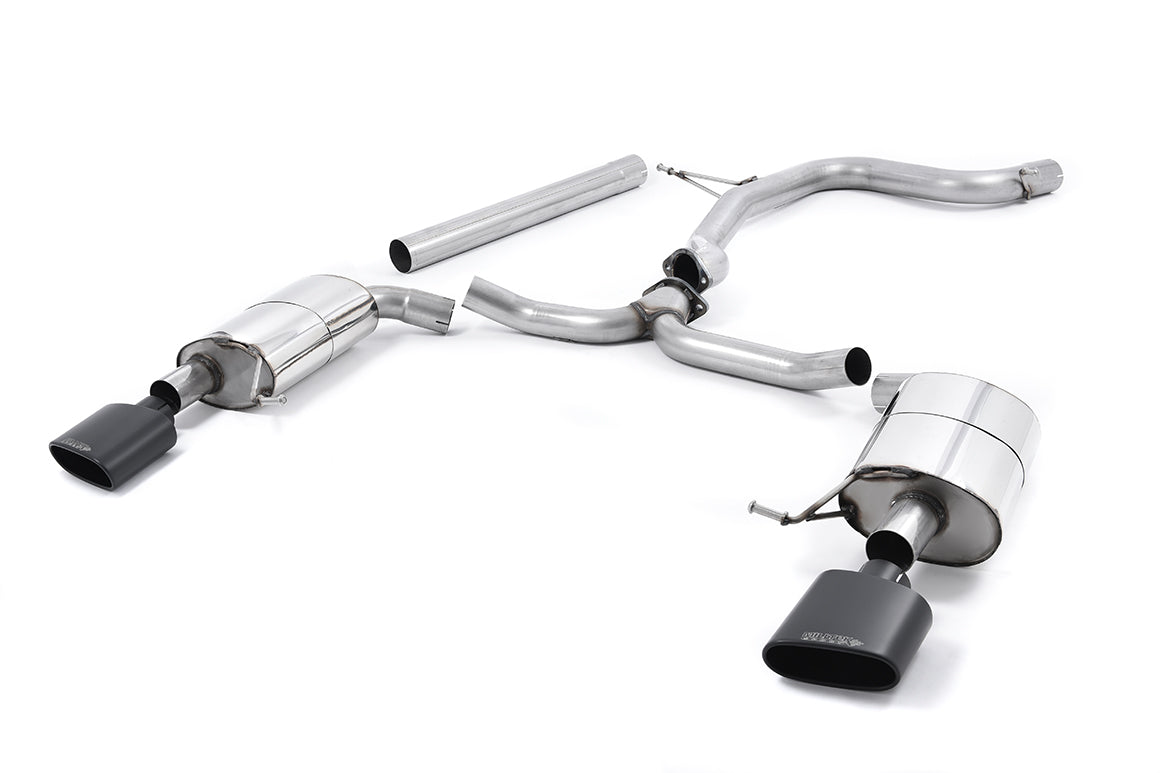 Seat Leon ST Cupra 280/290 2.0 TSI (Non GPF Models) - Non-Resonated (Louder) Cat-Back Exhaust System with Cerakote Black Oval Tips