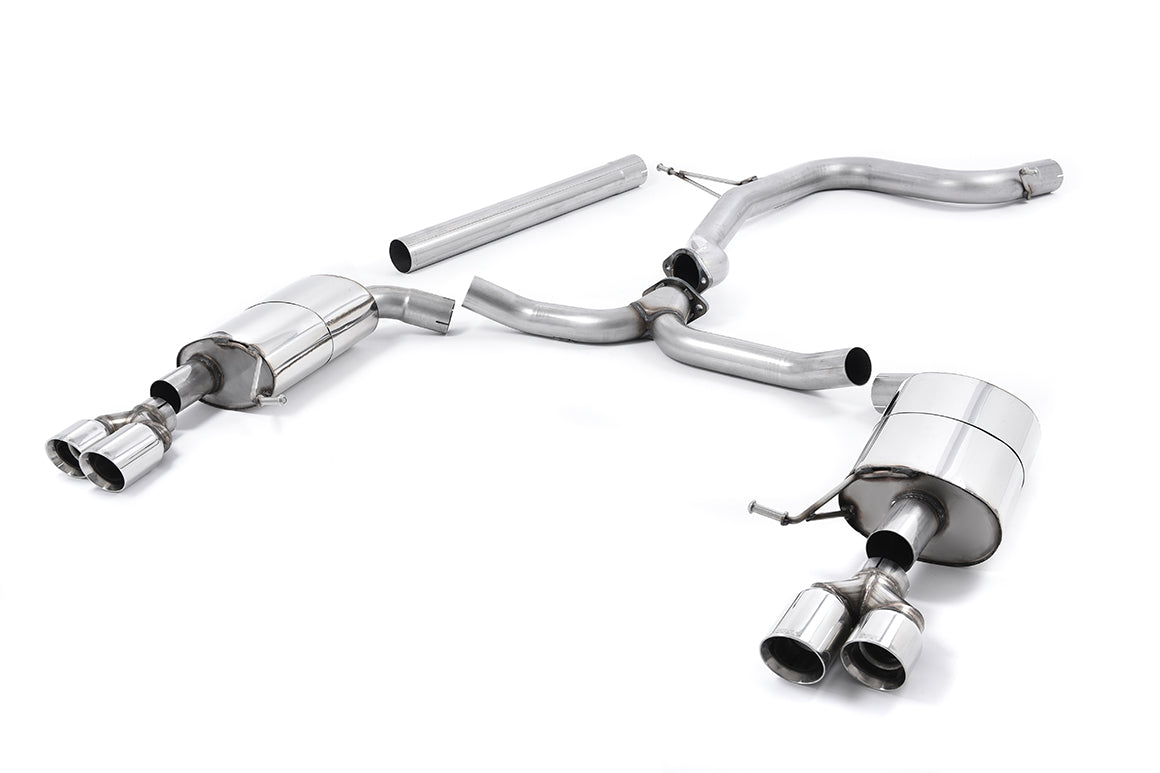 Seat Leon ST Cupra 280/290 2.0 TSI (Non GPF Models) - Non-Resonated (Louder) Cat-Back Exhaust System with Quad Round Polished Tips