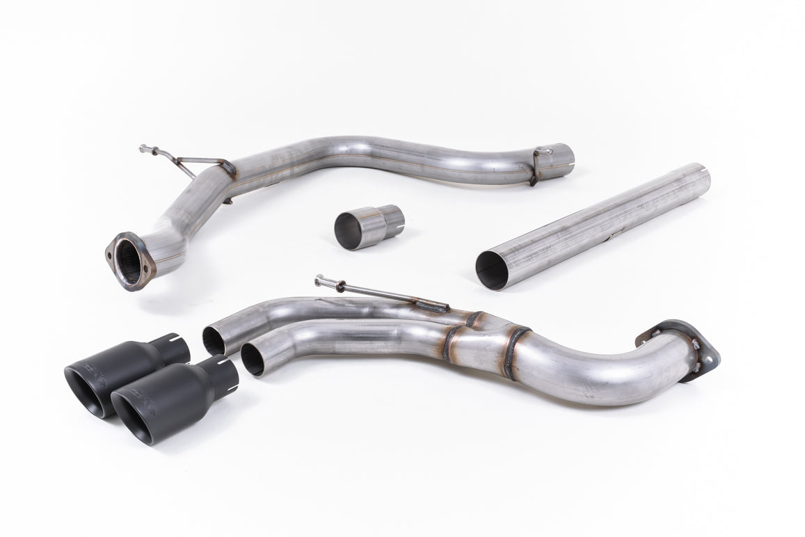 Seat Leon FR 2.0 TDI 184ps SC - Non-Resonated (Louder) Cat-Back Exhaust System with Cerakote Black Tips