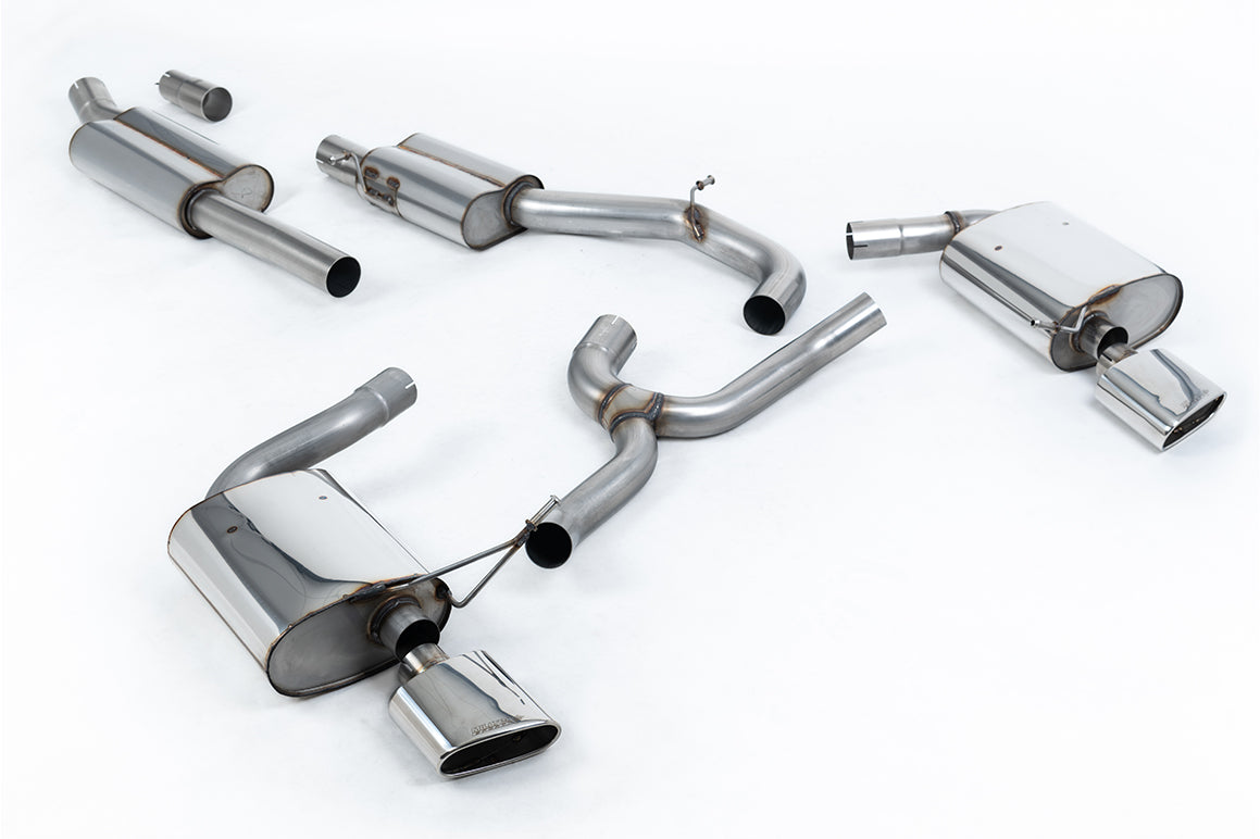 Seat Leon ST Cupra 300 (Non GPF Models) - Resonated (Quieter) Cat-Back Exhaust System with Polished Oval Tips