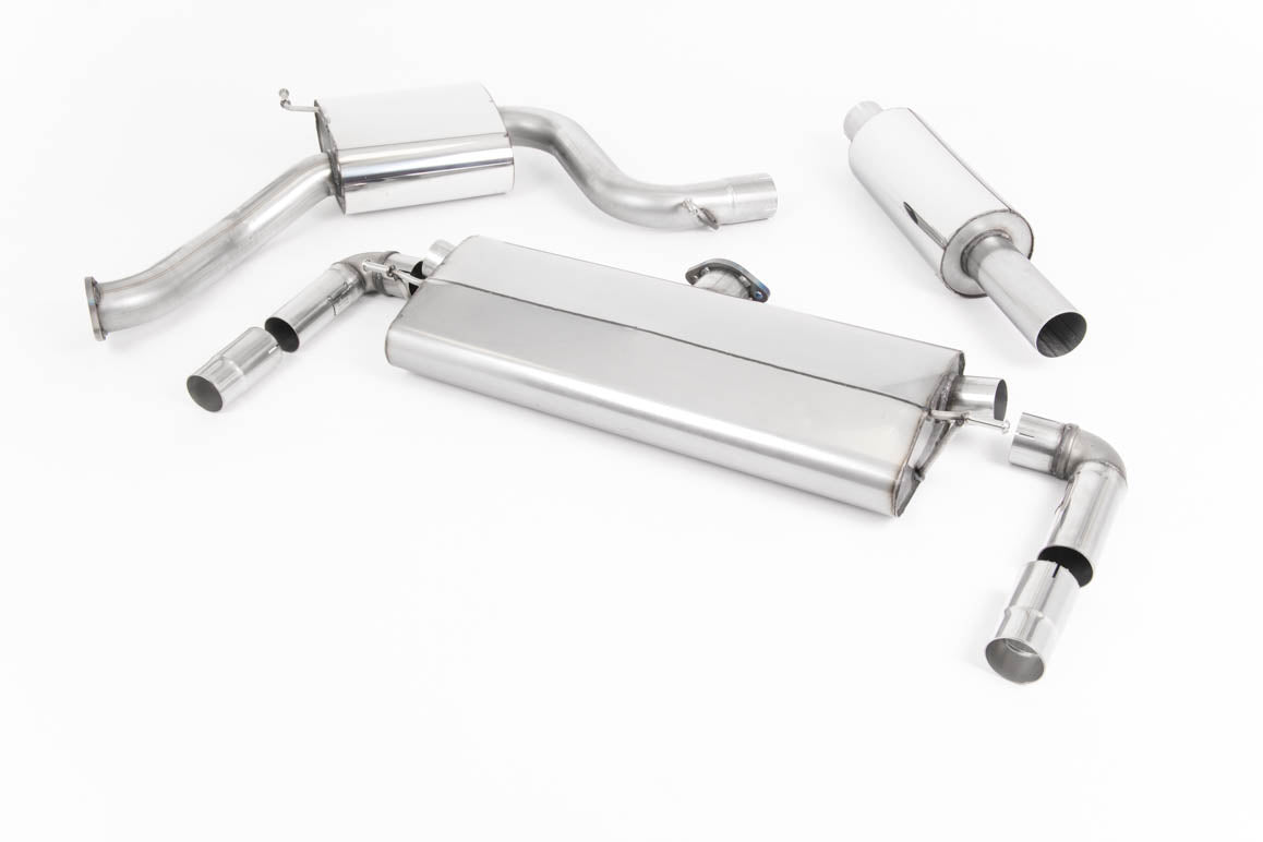 Seat Leon Cupra 300 2.0 TSI (Non GPF Models) - Resonated (Quieter) Cat-Back Exhaust System with Polished Oval Tips