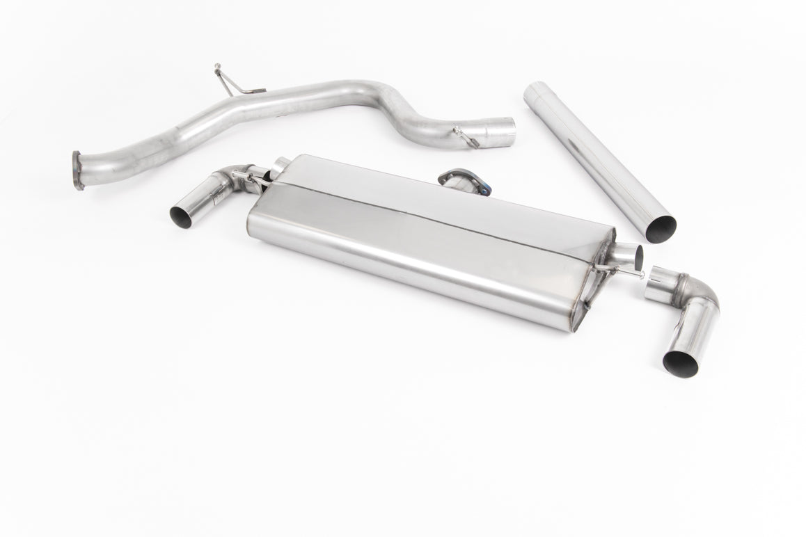 Seat Leon Cupra 290 (GPF Models) - Non-Resonated (Louder) Cat-Back Exhaust System with Dual Oval Cerakote Black Tips