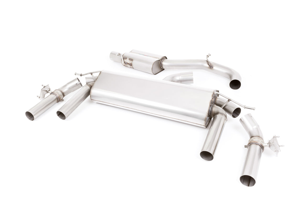 Seat Ateca Cupra 300 4Drive (GPF Models) - Resonated (Quieter) GPF/OPF-Back Exhaust System with GT-100 Burnt Titanium Trims