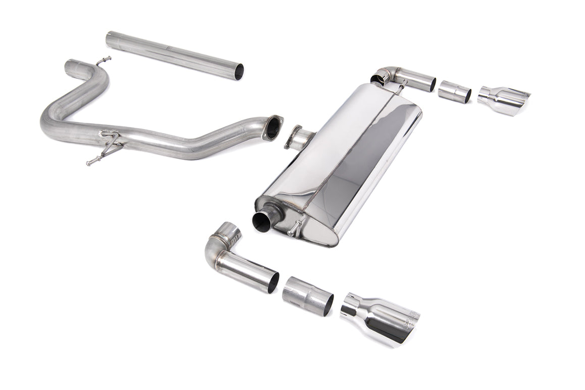 Seat Leon Cupra R 310ps - Non-Resonated (Louder) Cat-Back Exhaust System with GT-100 Polished Trims