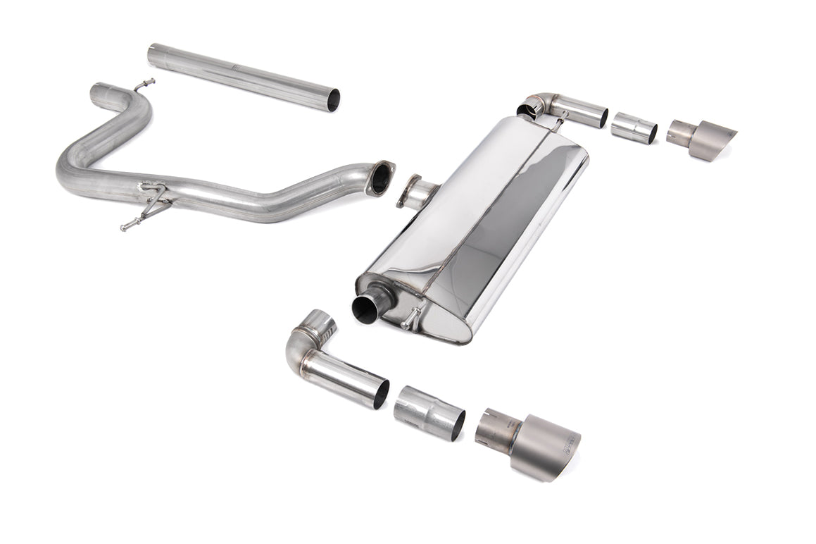 Seat Leon Cupra R 310ps - Non-Resonated (Louder) Cat-Back Exhaust System with GT-100 Titanium Trims