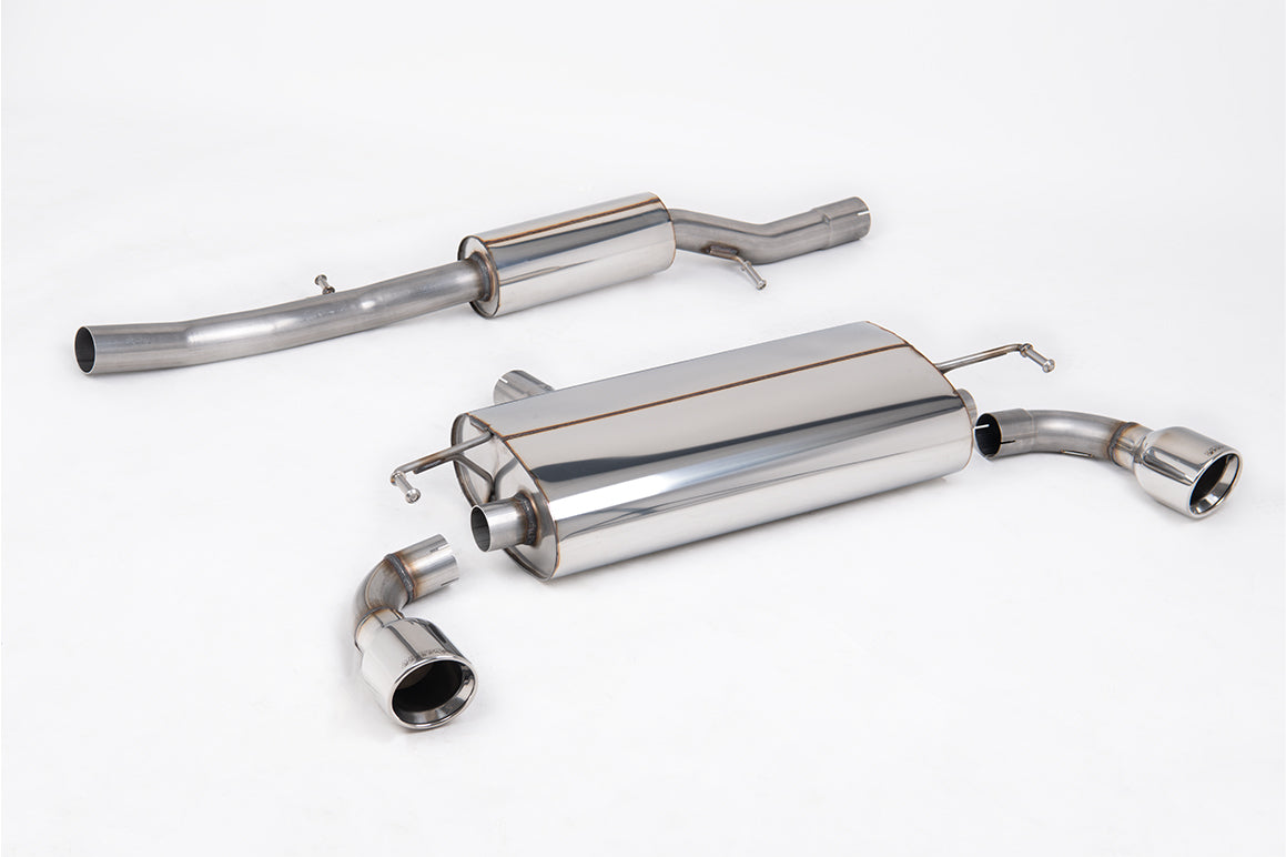 VW Golf MK4 R32 - Resonated (Quieter) Cat-Back Exhaust System with Polished Trims