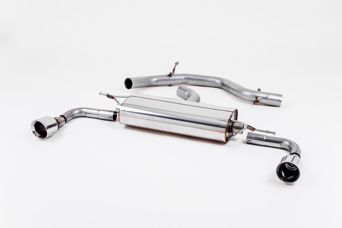 VW Golf GTi Mk6 - Non-Resonated (Louder) Cat-Back Exhaust System with Dual GT100 Trims