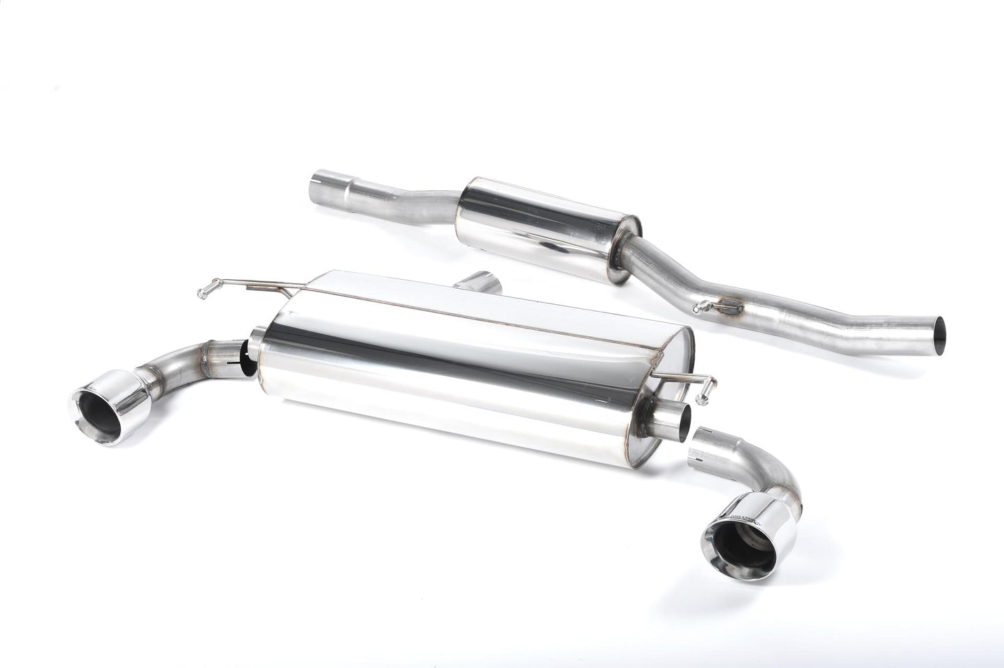 VW Golf MK4 R32 - Resonated (Quieter) Cat-Back Exhaust System with Polished Trims