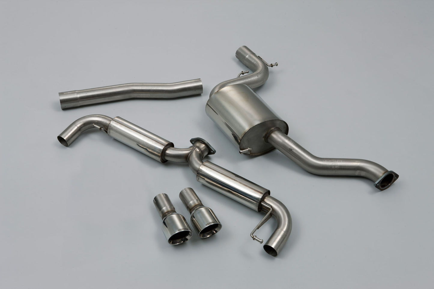 VW Golf GTi Mk6 - Part Resonated Cat-Back Race Exhaust System with Dual GT100 Trims