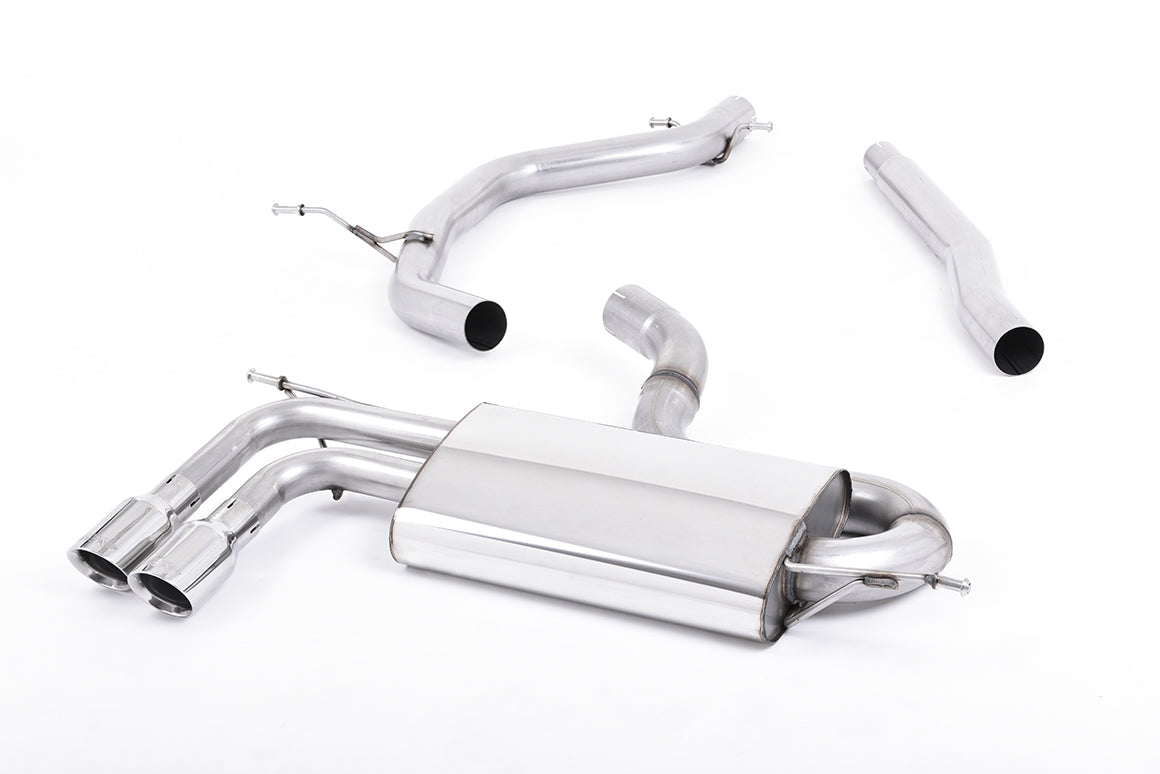 Audi A3 1.8 TSI - Non-Resonated (Louder) Cat-Back Exhaust System with Polished Trims