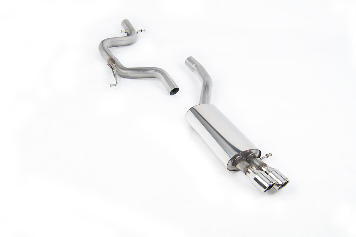 VW Jetta MK5 GLI 2.0T FSI - Non-Resonated (Louder) Cat-Back Exhaust System with Twin JET Trims