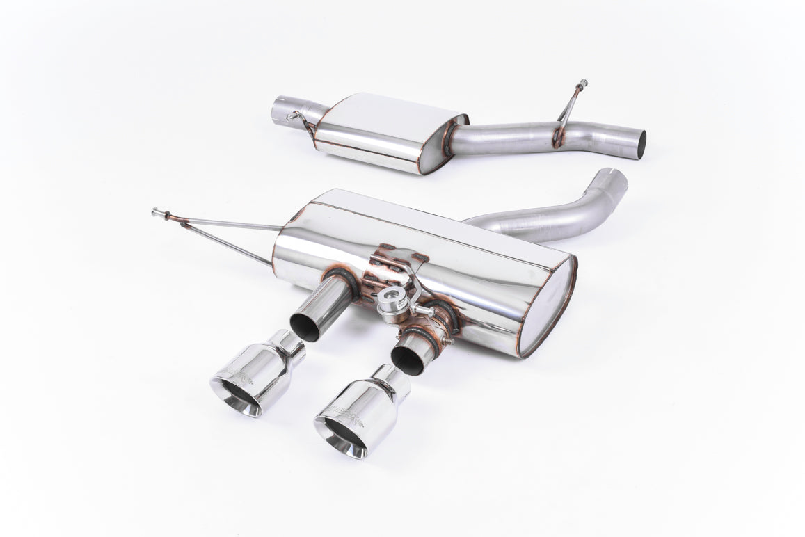 VW Golf R Mk6 - Resonated (Quieter) Cat-Back Exhaust System with Polished Trims