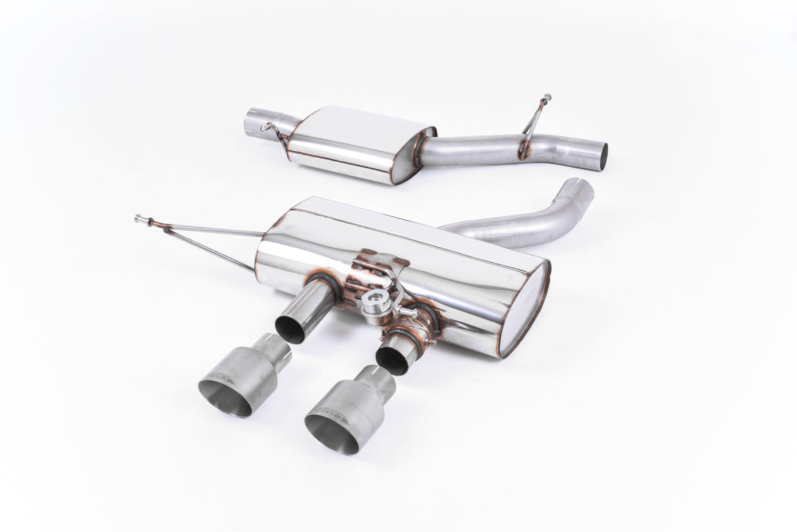 VW Golf R Mk6 - Resonated (Quieter) Cat-Back Exhaust System with Titanium Trims