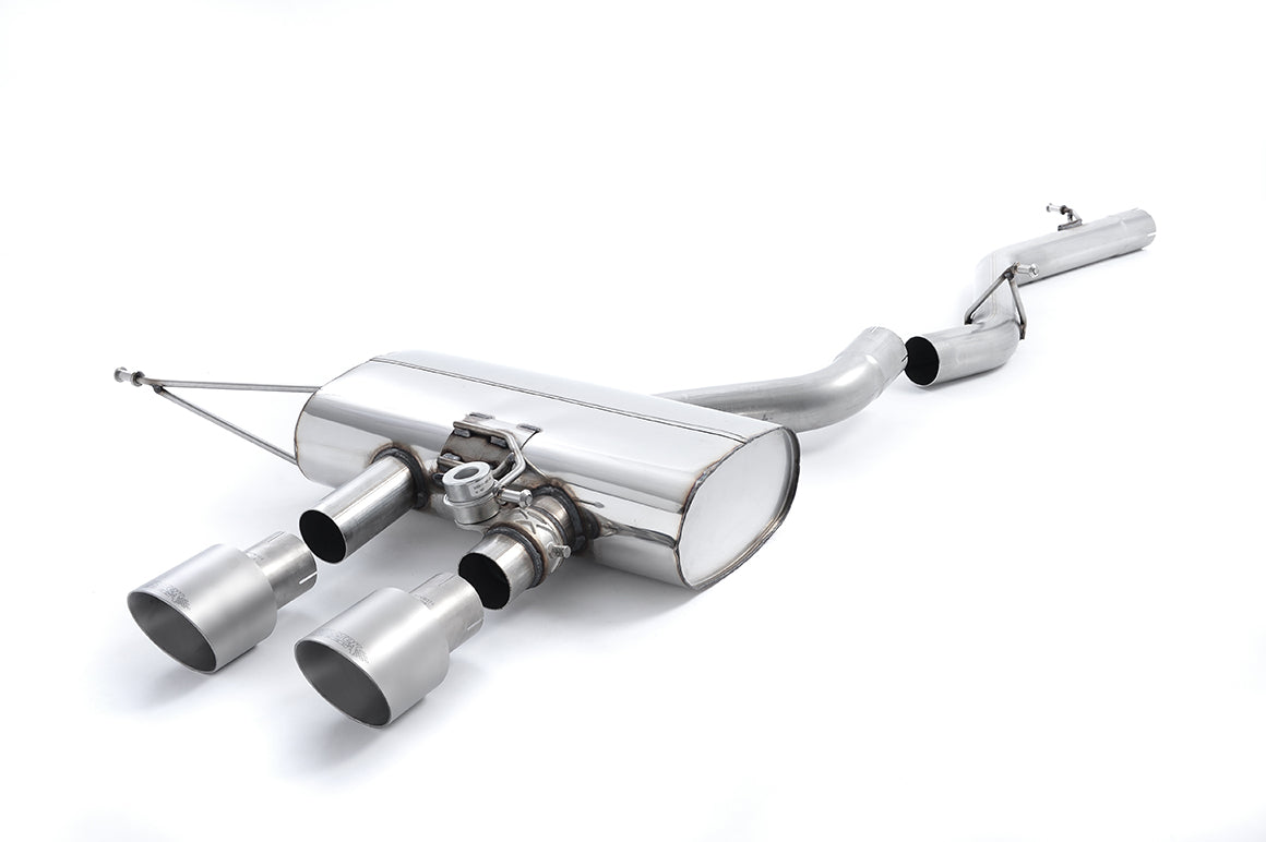 VW Golf R Mk6 - Non-Resonated (Louder) Cat-Back Exhaust System with Titanium Trims