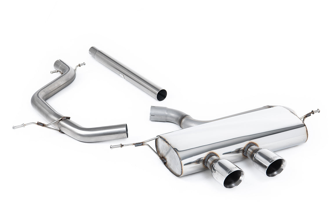 VW Golf Mk5 2.0 TDI 140PS - Non-Resonated (Louder) Cat-Back Exhaust System with Dual GT100 Trims (For R32 Valance)