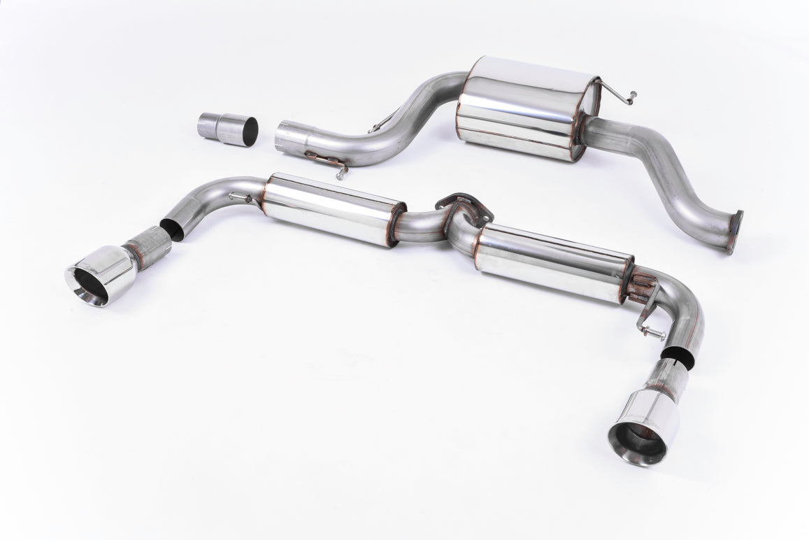VW Golf Mk6 GTi Edition 35 - Resonated (Quieter) Cat-Back Exhaust System with Polished Trims