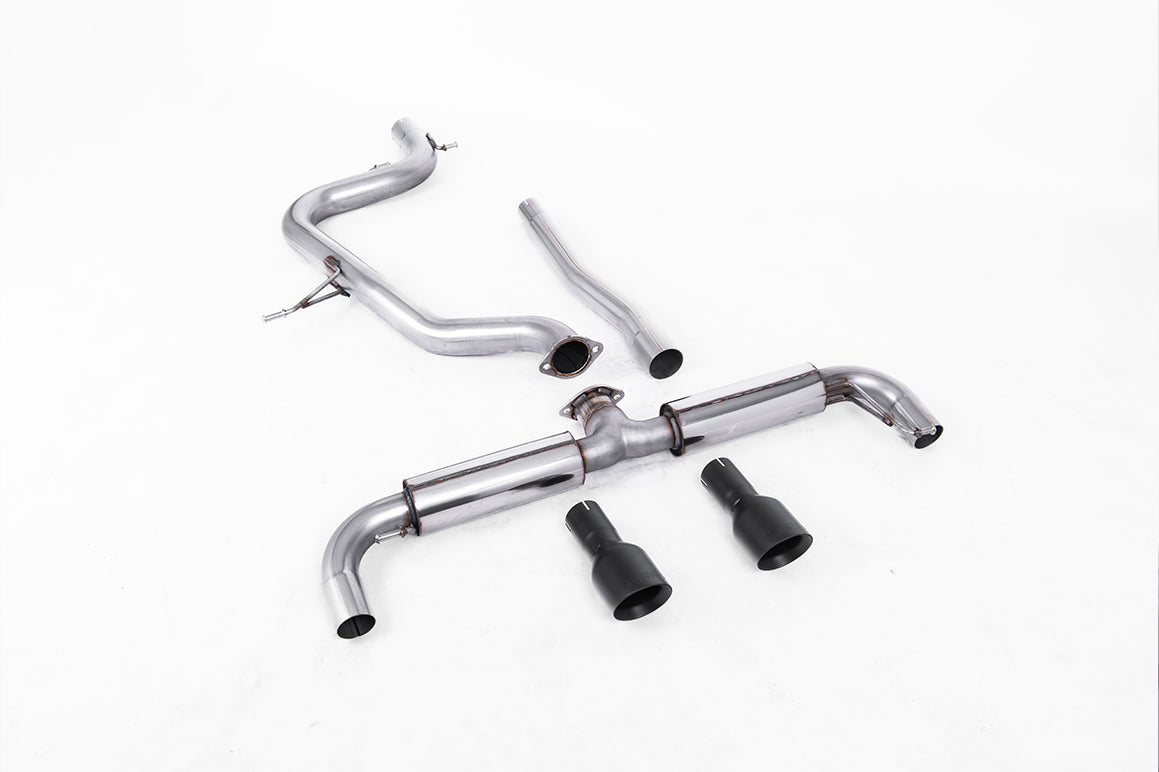 VW Golf GTD Mk6 TDI 170PS - DPF-Back Exhaust System with Dual Matt-Black Tips (GTI Style)