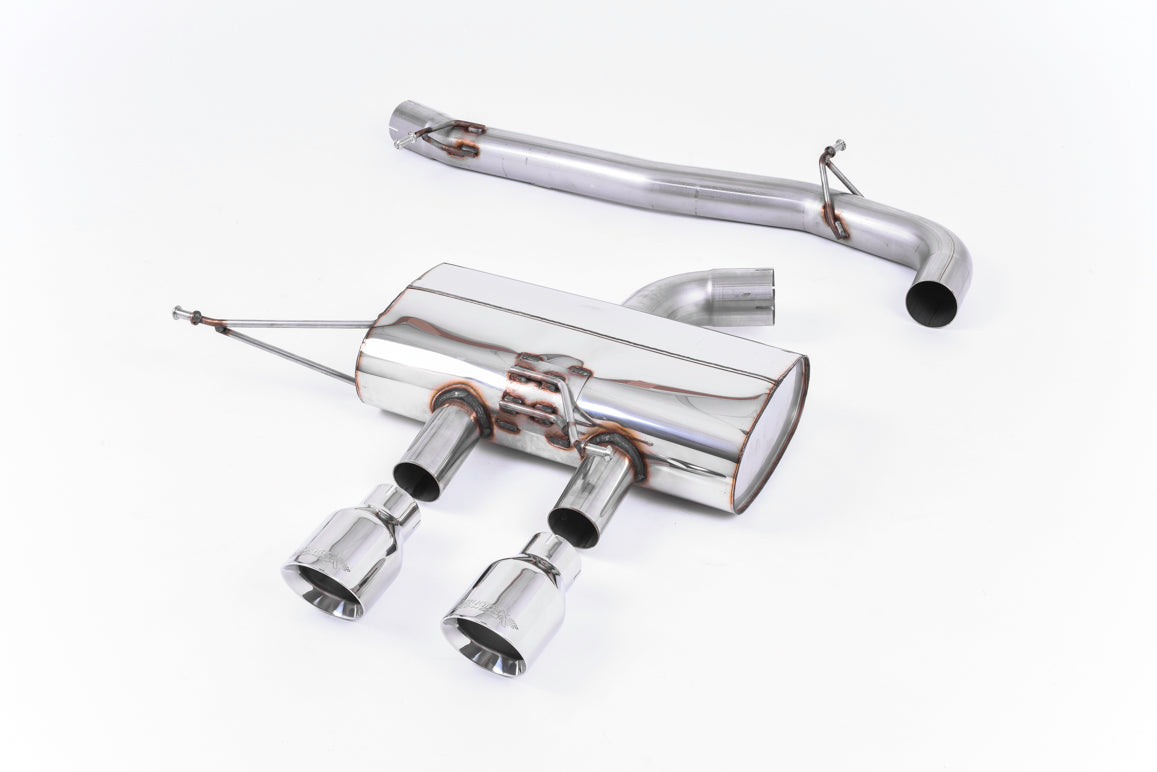 VW Golf R Mk6 - Non-Resonated (Louder) Cat-Back Race Exhaust System with Polished Tips