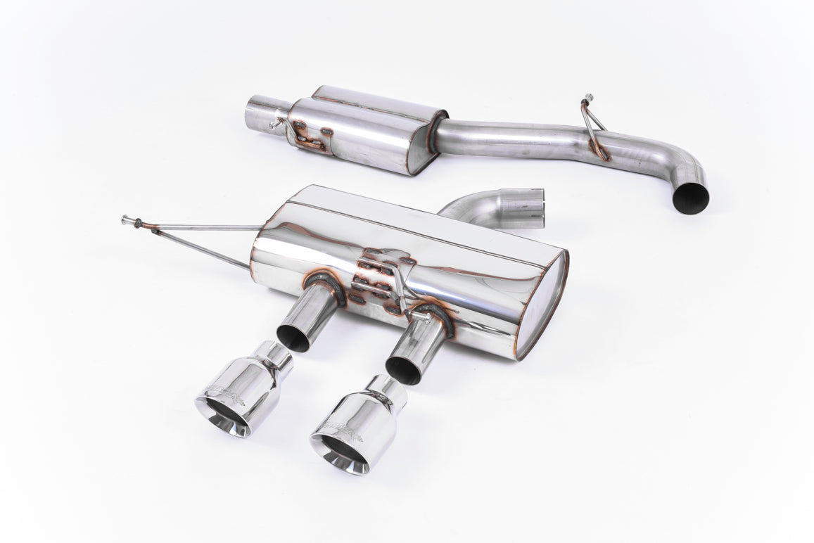VW Golf R Mk6 - Resonated (Quieter) Cat-Back Race Exhaust System with Polished Tips
