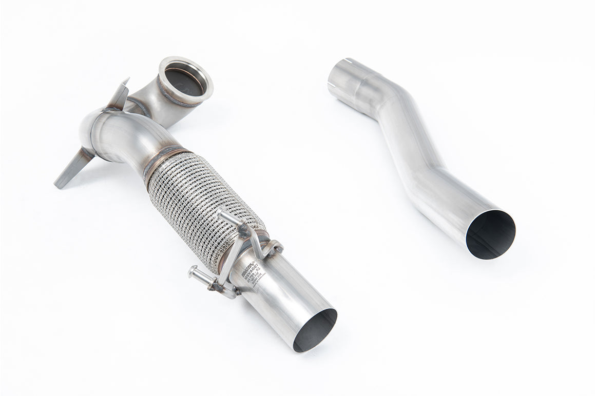 Stainless Steel Cast Large Bore Downpipe with Catalyst Delete (For Milltek Cat-Back) (Seat/VW)