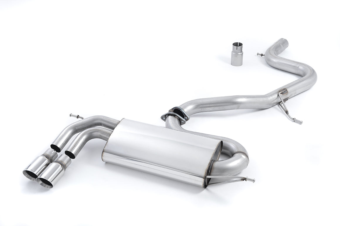 Audi A3/Golf GTI MK5 2.0T - Non-Resonated (Louder) Cat-Back Exhaust System with Smaller Volume Rear Silencer & Polished Trims