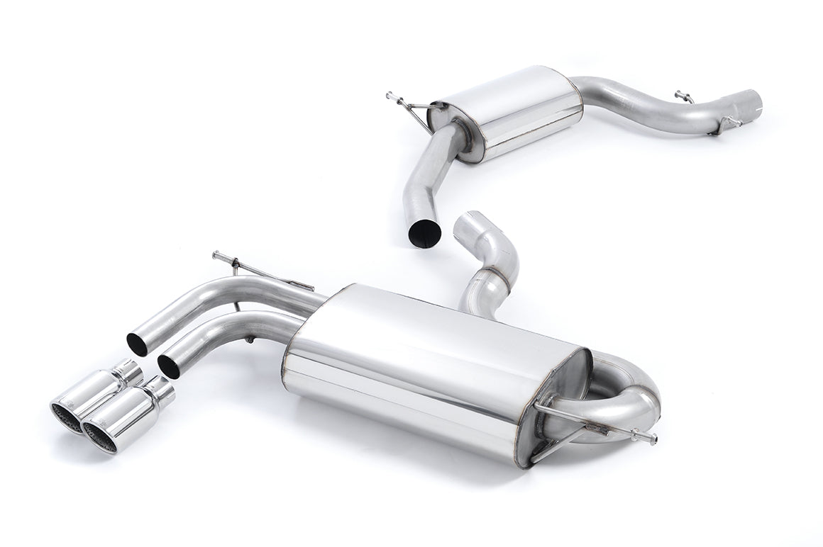 Audi A3/Golf GTI MK5 2.0T - Resonated (Quieter) Cat-Back Exhaust System with Smaller Volume Rear Silencer & Polished Trims