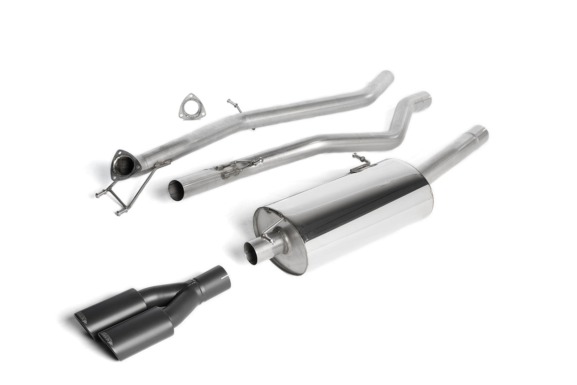 VW Amarok 2.0 BiTDI 163/180 - Cat-Back Exhaust System with Twin Black Oval Outlets