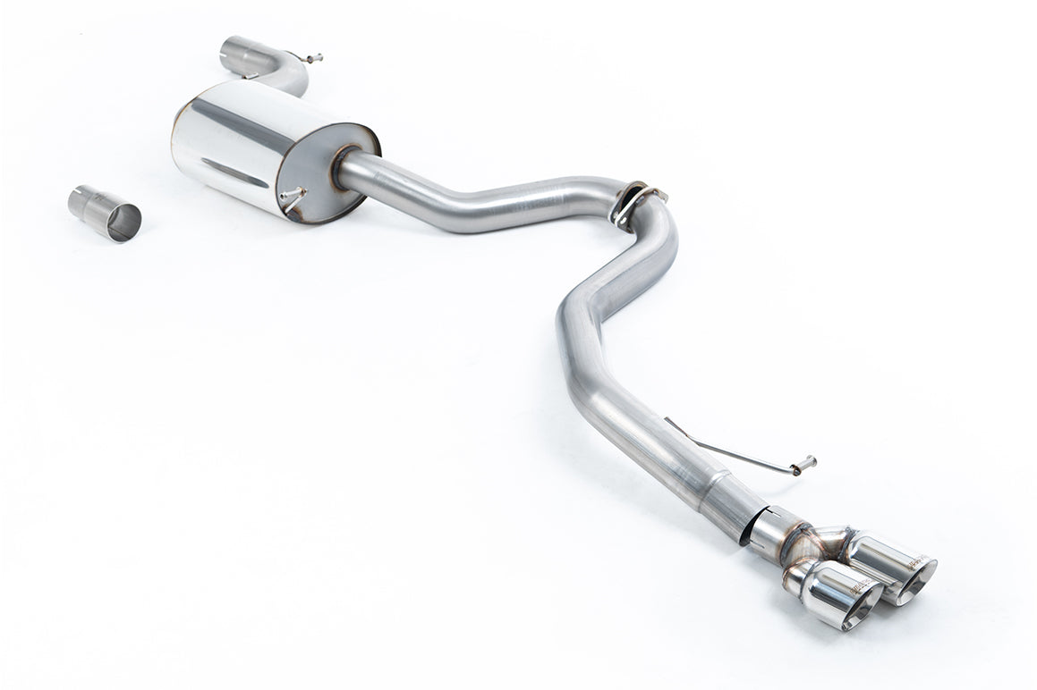 VW Jetta MK6 GLI 2.0T TSI - Resonated (Quieter) Cat-Back Exhaust System with Twin Polished Trims