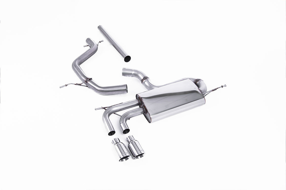 VW Golf Mk5 2.0 TDI 140PS - Non-Resonated (Louder) Cat-Back Exhaust System with Polished Tips (For GTI Valance)