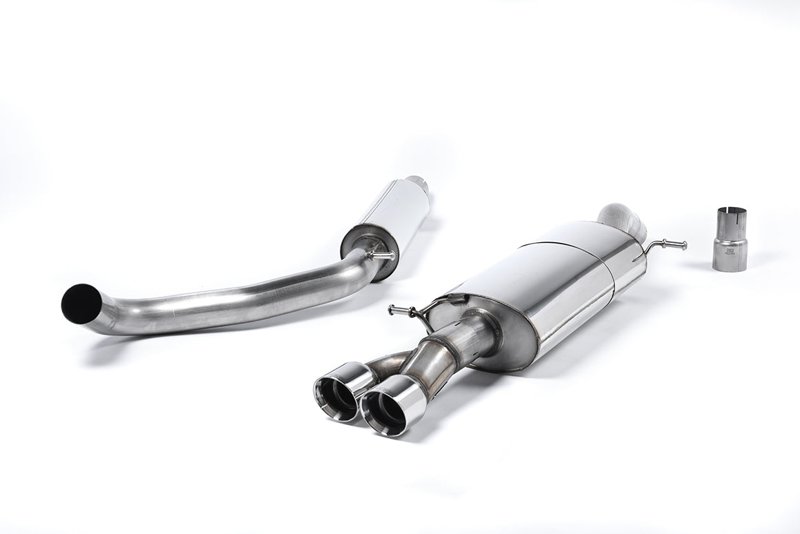 Resonated (Quieter) Cat-Back Exhaust System with Twin Polished Tips