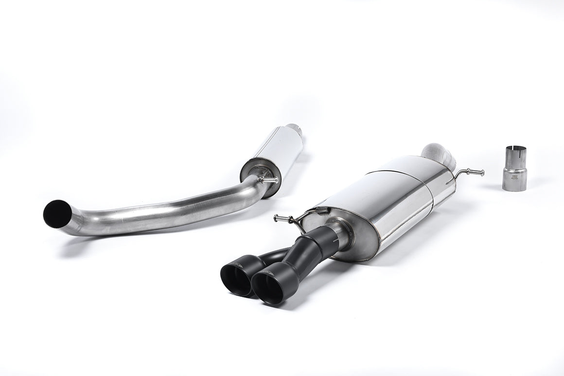 Resonated (Quieter) Cat-Back Exhaust System with Twin Cerakote Black Tips