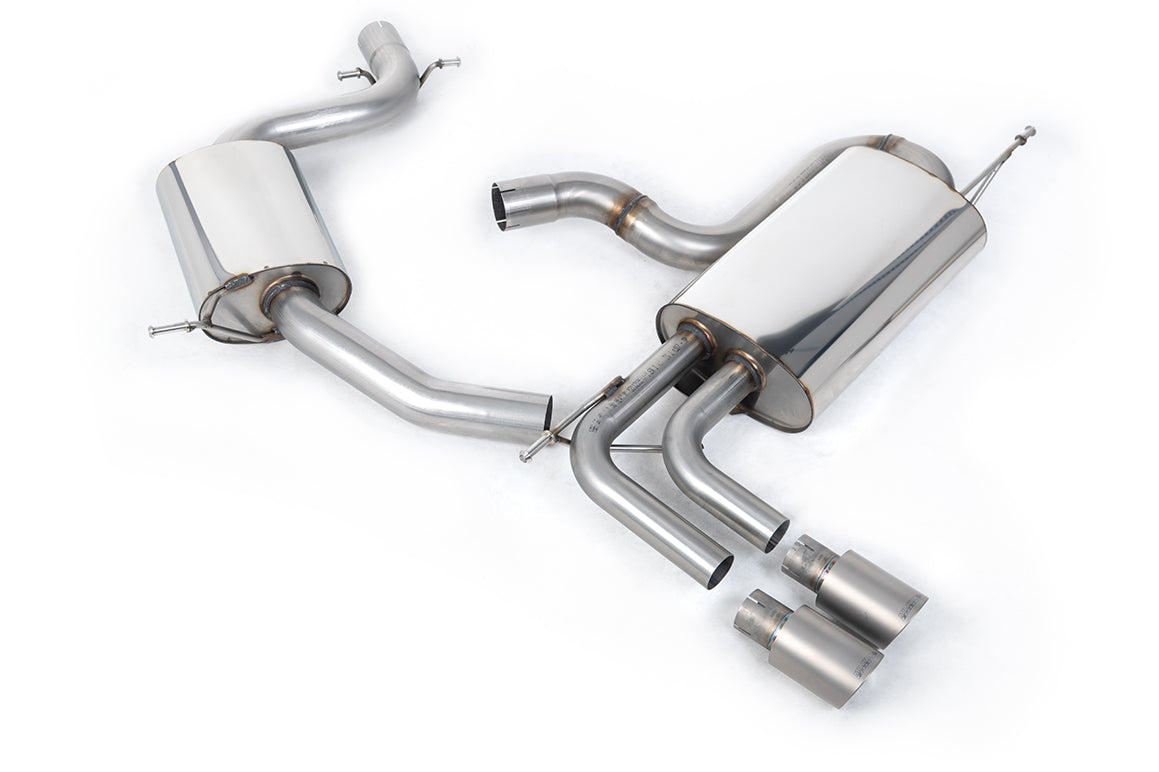 VW Golf Mk5 GTi Edition 30 2.0T - Resonated (Quieter) Cat-Back Exhaust System with Titanium Tips