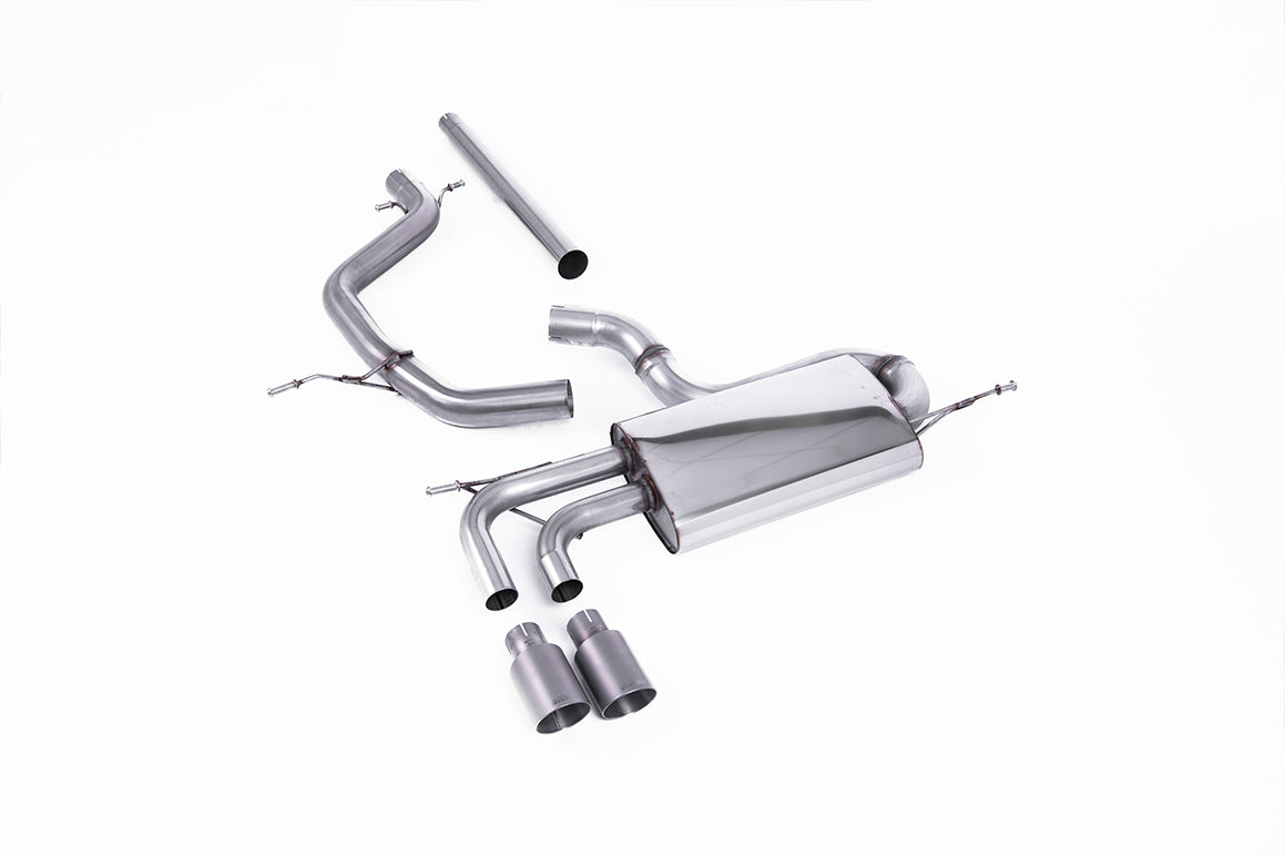VW Golf Mk5 2.0 TDI 140PS - Non-Resonated (Louder) Cat-Back Exhaust System with Titanium Tips (For GTI Valance)