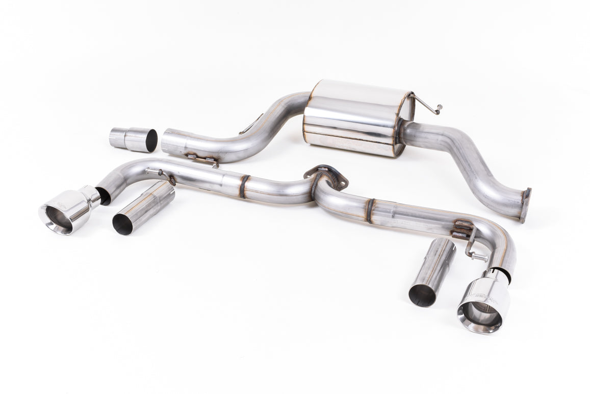 VW Beetle 2.0 TSI (A5 Chassis) - Non-Resonated (Louder) Cat-Back Exhaust System with Polished Tips