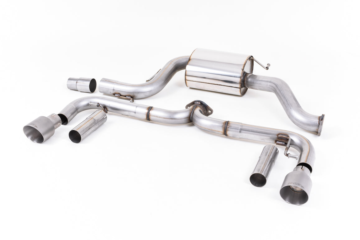 VW Beetle 2.0 TSI (A5 Chassis) - Non-Resonated (Louder) Cat-Back Exhaust System with Titanium Tips